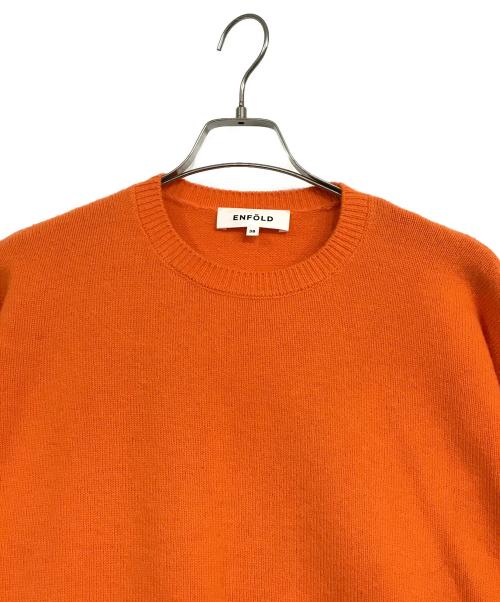 ENFOLD（エンフォルド）ENFOLD (エンフォルド) LOOSE BOX PULLOVER オレンジ サイズ:SIZE 38の古着・服飾アイテム