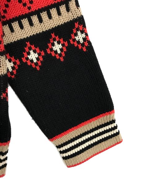 BURBERRY（バーバリー）BURBERRY (バーバリー) 総柄ロゴカシミアニット ベージュ サイズ:SZIE Mの古着・服飾アイテム