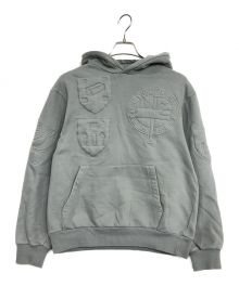 LOUIS VUITTON（ルイ ヴィトン）の古着「3Dパデッドエンブロイダリープルオーバースウェットパーカー」｜グレー