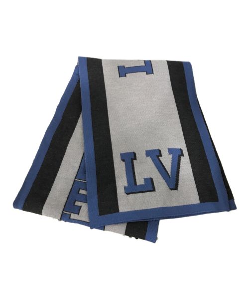 LOUIS VUITTON（ルイ ヴィトン）LOUIS VUITTON (ルイ ヴィトン) エシャルプLVリーグ マフラー ブルー×グレーの古着・服飾アイテム