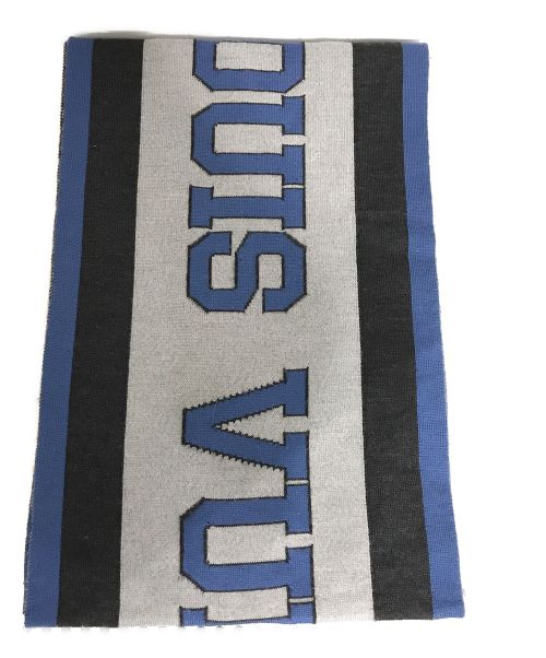 LOUIS VUITTON（ルイ ヴィトン）LOUIS VUITTON (ルイ ヴィトン) エシャルプLVリーグ マフラー ブルー×グレーの古着・服飾アイテム