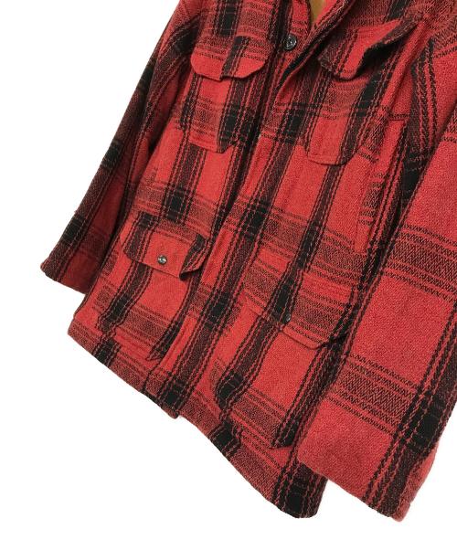 LEVI'S（リーバイス）LEVI'S (リーバイス) マッキーノジャケット ブラック×レッド サイズ:MEDIUMの古着・服飾アイテム