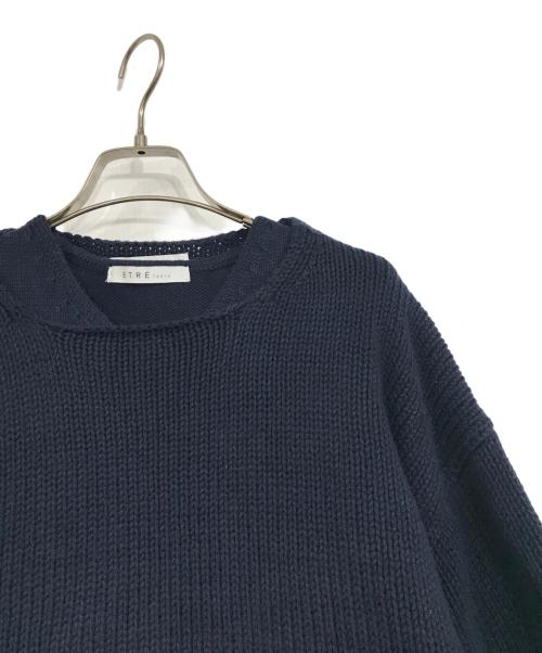 ETRE TOKYO（エトレトウキョウ）ETRE TOKYO (エトレトウキョウ) ツーピースクロップドニット ネイビー サイズ:Fの古着・服飾アイテム