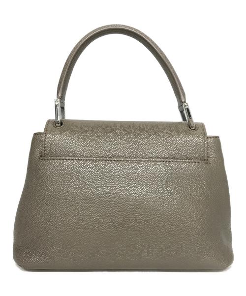 HIROFU（ヒロフ）HIROFU (ヒロフ) ターンロックミニハンドバッグ グレーの古着・服飾アイテム