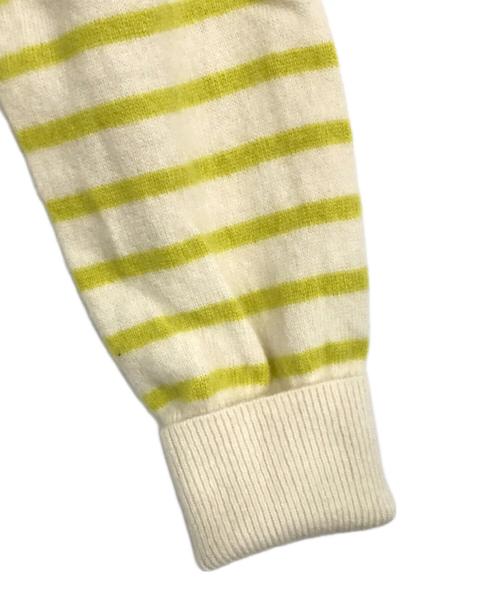 Lilly Lynque（リリーリン）Lilly Lynque (リリーリン) Cashmere border Crew neck kint ベージュ サイズ:38の古着・服飾アイテム