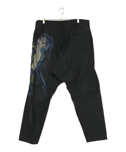 Yohji Yamamoto pour homme（ヨウジヤマモト プールオム）Yohji Yamamoto pour homme (ヨウジヤマモト プールオム) LADY PT DENIM SAROUEL PANTS ブラック サイズ:2の古着・服飾アイテム