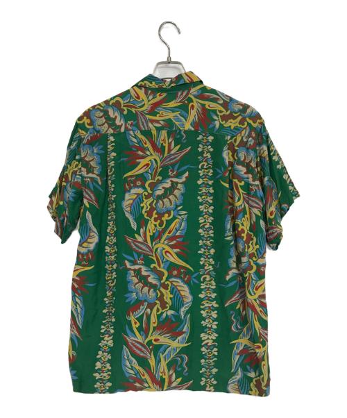 SUGAR CANE（シュガーケーン）SUGAR CANE (シュガーケーン) Sun Surf (サンサーフ) オープンカラーシャツ グリーン サイズ:FREEの古着・服飾アイテム