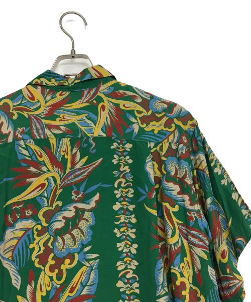 SUGAR CANE（シュガーケーン）SUGAR CANE (シュガーケーン) Sun Surf (サンサーフ) オープンカラーシャツ グリーン サイズ:FREEの古着・服飾アイテム