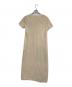 TORY BURCH (トリーバーチ) シルクウール切替ワンピース ベージュ サイズ:S：4000円
