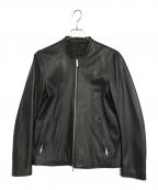 STUDIOUSステュディオス）の古着「シングルライダースジャケット」｜ブラック