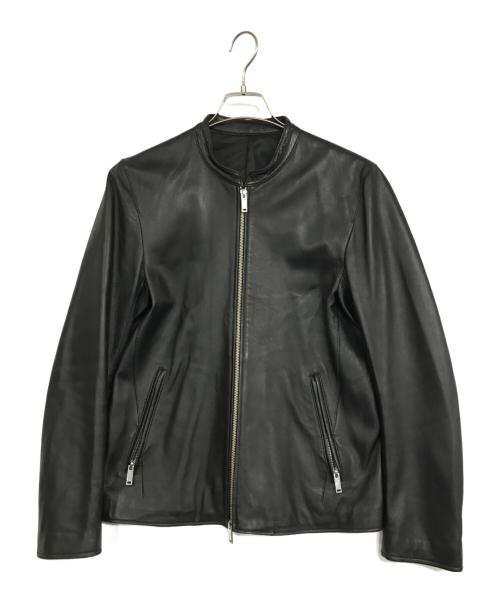 STUDIOUS（ステュディオス）STUDIOUS (ステュディオス) シングルライダースジャケット ブラック サイズ:3の古着・服飾アイテム