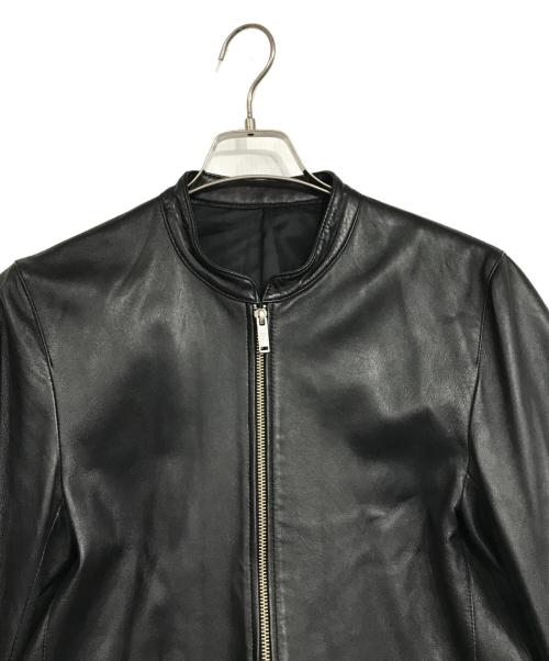 STUDIOUS（ステュディオス）STUDIOUS (ステュディオス) シングルライダースジャケット ブラック サイズ:3の古着・服飾アイテム