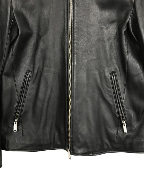 STUDIOUS（ステュディオス）STUDIOUS (ステュディオス) シングルライダースジャケット ブラック サイズ:3の古着・服飾アイテム