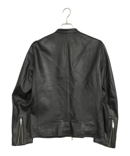 STUDIOUS（ステュディオス）STUDIOUS (ステュディオス) シングルライダースジャケット ブラック サイズ:3の古着・服飾アイテム