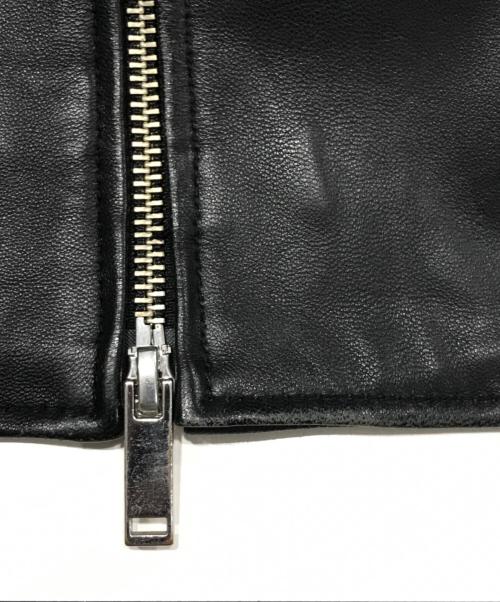 STUDIOUS（ステュディオス）STUDIOUS (ステュディオス) シングルライダースジャケット ブラック サイズ:3の古着・服飾アイテム