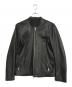 STUDIOUS（ステュディオス）の古着「シングルライダースジャケット」｜ブラック