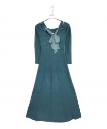 Resexxy（リゼクシー）の古着「バックリボンマーメイドニットワンピース」｜ブルー