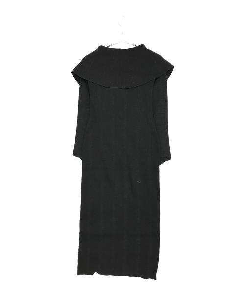 LAGUNA MOON（ラグナムーン）LAGUNA MOON (ラグナムーン) ビッグカラーフロントZIPワンピース ブラック サイズ:Sの古着・服飾アイテム