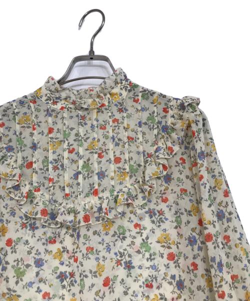 SLOBE IENA（スローブ イエナ）SLOBE IENA (スローブ イエナ) Hareko.FLOWER プリントブラウス ベージュ サイズ:FREEの古着・服飾アイテム