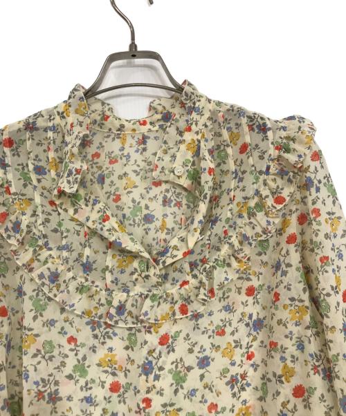 SLOBE IENA（スローブ イエナ）SLOBE IENA (スローブ イエナ) Hareko.FLOWER プリントブラウス ベージュ サイズ:FREEの古着・服飾アイテム