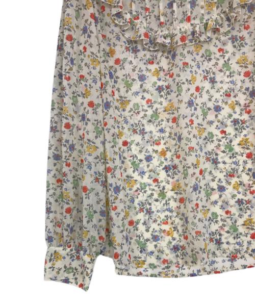 SLOBE IENA（スローブ イエナ）SLOBE IENA (スローブ イエナ) Hareko.FLOWER プリントブラウス ベージュ サイズ:FREEの古着・服飾アイテム