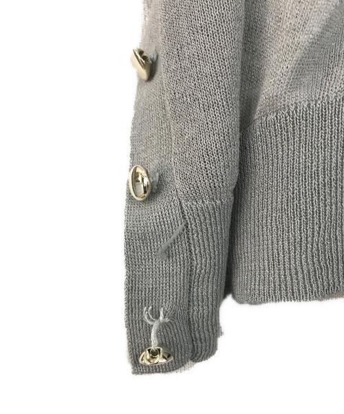 Resexxy（リゼクシー）RESEXXY (リゼクシー) シアーカーデコンビニットワンピース グレー サイズ:FREEの古着・服飾アイテム