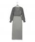 RESEXXY (リゼクシー) シアーカーデコンビニットワンピース グレー サイズ:FREE：3000円