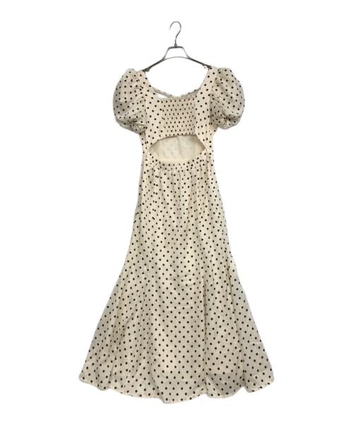 Resexxy（リゼクシー）Resexxy (リゼクシー) バブルスリーブマーメイドワンピース ベージュ サイズ:Fの古着・服飾アイテム