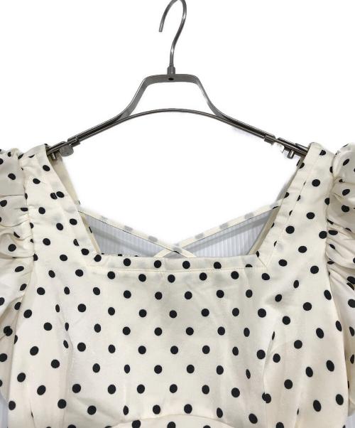 Resexxy（リゼクシー）Resexxy (リゼクシー) バブルスリーブマーメイドワンピース ベージュ サイズ:Fの古着・服飾アイテム