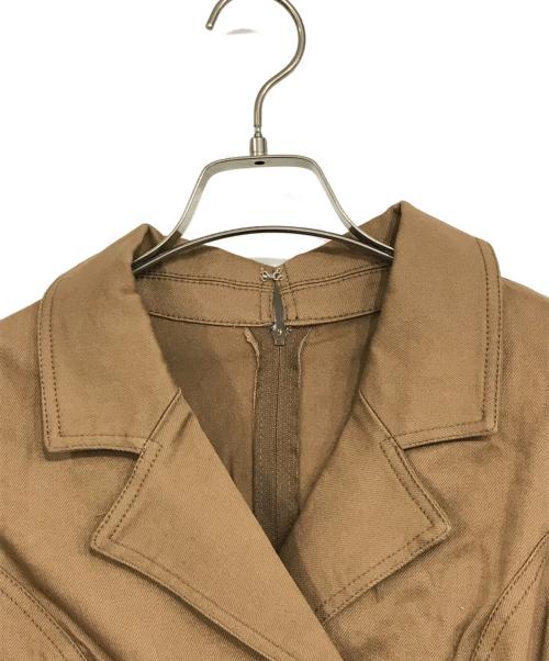 Resexxy（リゼクシー）Resexxy (リゼクシー) ステッチデザインマーメイドワンピース ブラウン サイズ:Fの古着・服飾アイテム