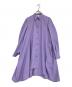 ENFOLD（エンフォルド）の古着「PEタイプライターバックギャザーチュニックシャツ」｜パープル