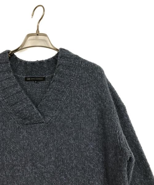 23区（ニジュウサンク）23区 (ニジュウサンク) ブークレ Vネック ニット ネイビー サイズ:38の古着・服飾アイテム