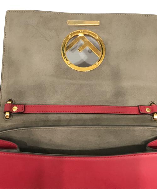 FENDI（フェンディ）FENDI (フェンディ) キャナイエフ　2WAYショルダーバッグ レッドの古着・服飾アイテム