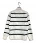 BRIEFING (ブリーフィング) STRIPE CREW NECK KNIT ホワイト サイズ:S：7000円