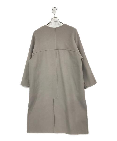 ADORE（アドーア）ADORE (アドーア) カシミヤ混ウール 2TONEリバー コート グレー サイズ:36の古着・服飾アイテム