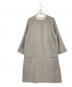 ADORE（アドーア）の古着「カシミヤ混ウール 2TONEリバー コート」｜グレー