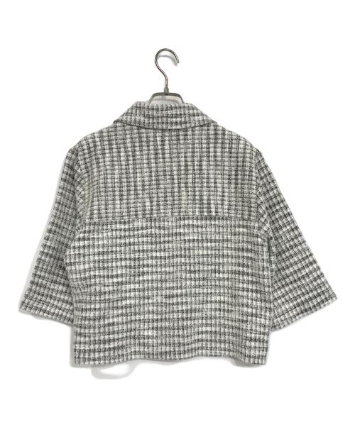 SLOBE IENA（スローブ イエナ）SLOBE IENA (スローブ イエナ) TWEEDシャツブルゾン ホワイト サイズ:Fの古着・服飾アイテム