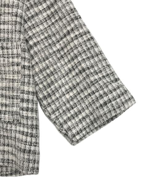 SLOBE IENA（スローブ イエナ）SLOBE IENA (スローブ イエナ) TWEEDシャツブルゾン ホワイト サイズ:Fの古着・服飾アイテム