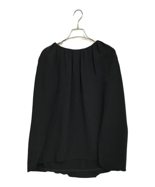 ANAYI（アナイ）ANAYI (アナイ) ノースリーブギャザーブラウス ブラック サイズ:38の古着・服飾アイテム