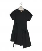N°21ヌメロヴェントゥーノ）の古着「半袖デザインワンピース」｜ブラック