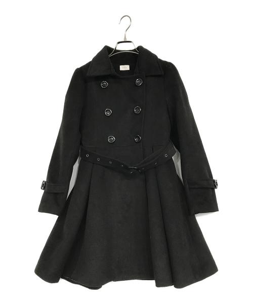Bibiy.（ビビィ）Bibiy. (ビビィ) ベルテッドコート ブラック サイズ:Mの古着・服飾アイテム