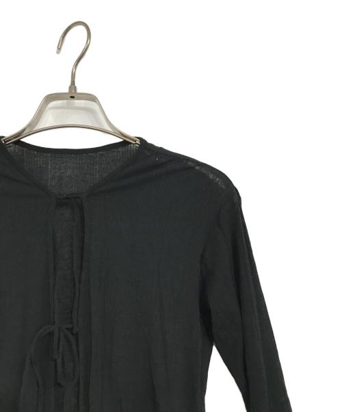 Ernie Palo（アーニーパロ）Ernie Palo (アーニーパロ) シアーリブカーディガン ブラック サイズ:36の古着・服飾アイテム