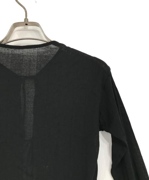 Ernie Palo（アーニーパロ）Ernie Palo (アーニーパロ) シアーリブカーディガン ブラック サイズ:36の古着・服飾アイテム