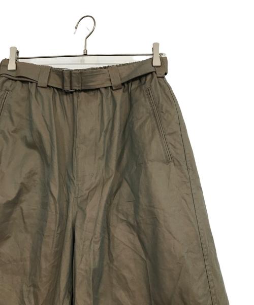 JOURNAL STANDARD relume（ジャーナルスタンダード レリューム）JOURNAL STANDARD relume (ジャーナルスタンダード レリューム) シャンブレーギャバジン ベルテッドスラックス ブラウン サイズ:Mの古着・服飾アイテム