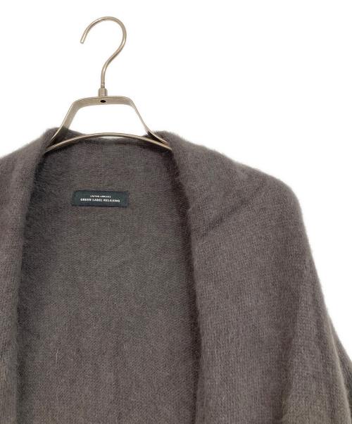 green label relaxing（グリーンレーベルリラクシング）green label relaxing (グリーンレーベルリラクシング) FOXブレンド ミドル カーディガン グレー サイズ:表記無しの古着・服飾アイテム