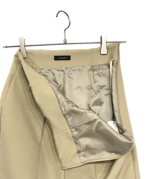 anuans（アニュアンス）anuans (アニュアンス) フロントベンツパネルタイトスカート ベージュ サイズ:Sの古着・服飾アイテム