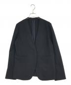 SOEJUソージュ）の古着「ウールライクノーカラージャケット」｜ネイビー