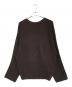 YOKE (ヨーク) 7G ALPACA WOOL CARDIGAN RIB STITCH KNIT ブラウン サイズ:S：10000円