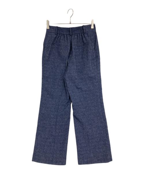 LAUTRE AMONT（ロートレアモン）LAUTRE AMONT (ロートレアモン) サマーツイードワイドストレートパンツ ネイビー サイズ:38の古着・服飾アイテム