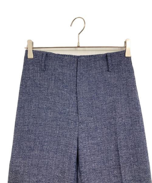 LAUTRE AMONT（ロートレアモン）LAUTRE AMONT (ロートレアモン) サマーツイードワイドストレートパンツ ネイビー サイズ:38の古着・服飾アイテム